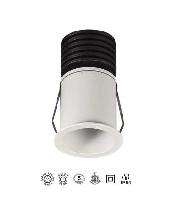 GUINCHO * MINI EMPOTRABLE LED 3W  2700K BLANCO
